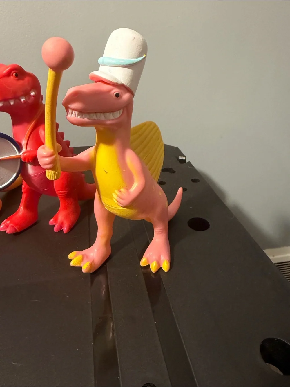 Vintage ANKYO dinisaur marching band figure set of 6